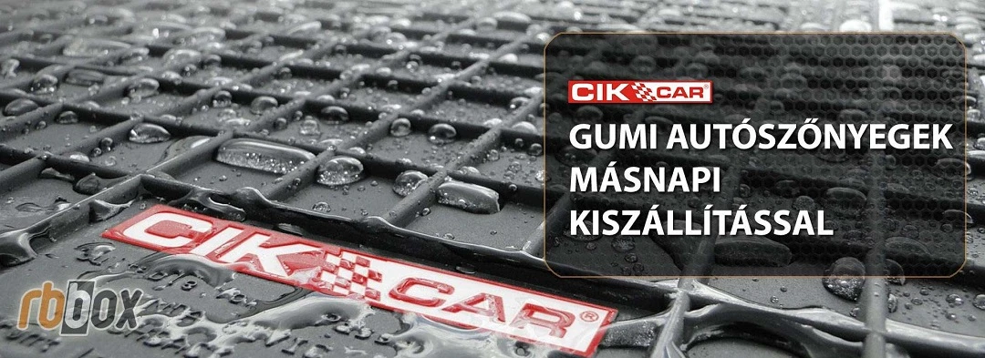 Cikcar gumiszőnyegek autóba másnapi kiszállítással