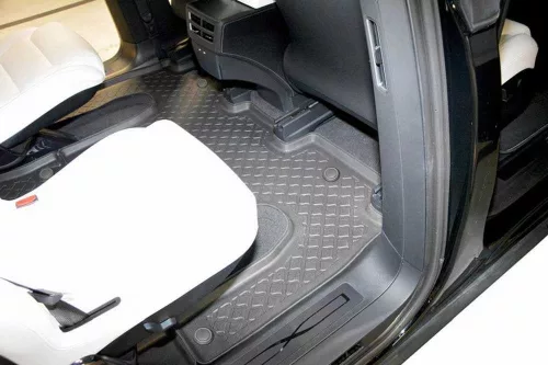 Tesla Model X 6-seater (2021-) 2nd row Aristar high-edged 3D rubber mat set