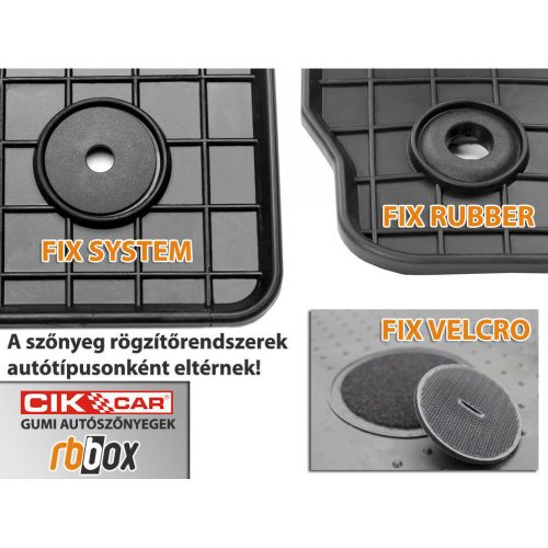 Mercedes Citan (W415) ( 2012-2021 ) 2 szem. / Renault Kangoo ( 2008-2013 ) 2 szem.  CikCar Gumiszőnyeg szett
