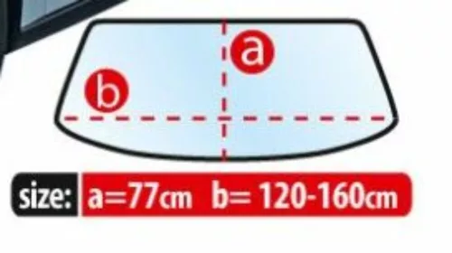 120-160 cm x 77 cm Winter Basic line L windshield cover tarpaulin