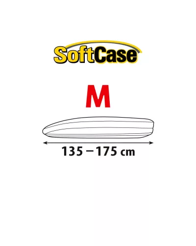 135-175 cm SoftCase roof box protective cover, size M