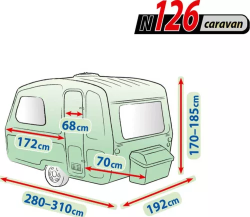 280-310 cm Premium caravan cover - N126