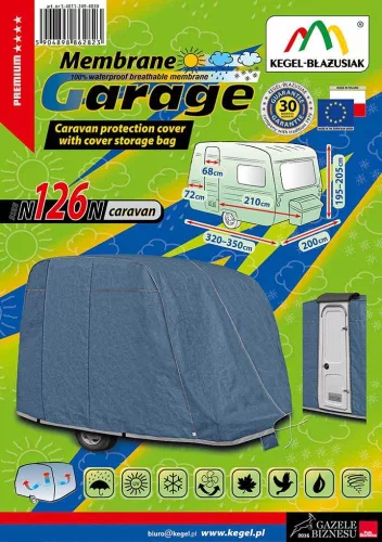 320-350 cm Premium caravan cover - N126N