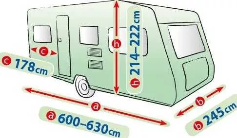 600-630 cm Premium caravan cover - 630ER caravan