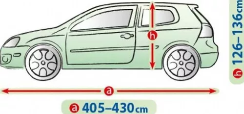 405-430 cm Mobile Garage car cover tarpaulin - L1 hatchback/station wagon