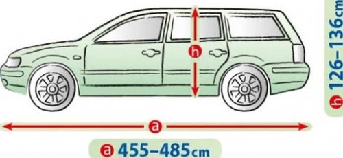 455-485 cm Mobile Garage car cover tarpaulin - XL station wagon/hatchback