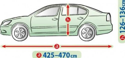 425-470 cm Mobile Garage car cover tarpaulin - L sedan