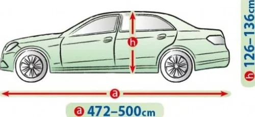 472-500 cm Mobile Garage car cover tarpaulin - XL sedan