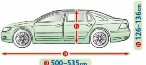 500-535 cm Mobile Garage car cover tarpaulin - XXL sedan