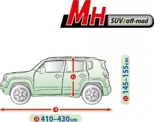 410-430 cm Mobile Garage car cover tarpaulin - MH SUV | off road