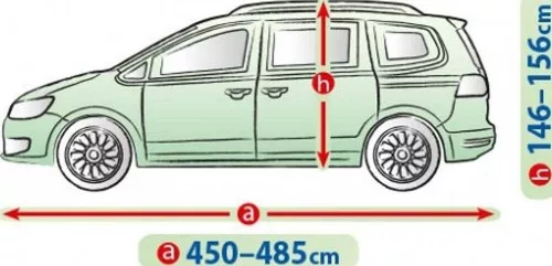 450-485 cm Mobile Garage car cover tarpaulin - XL minivan