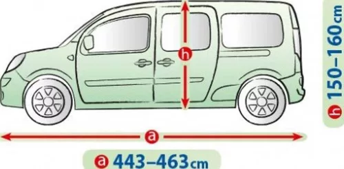 443-463 cm Mobile Garage car cover tarpaulin - XL small goods vehicle