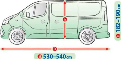 530-540 cm Mobile Garage car cover tarpaulin - L540 pickup truck