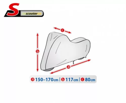 150-170 cm Basic Garage scooter cover – size S