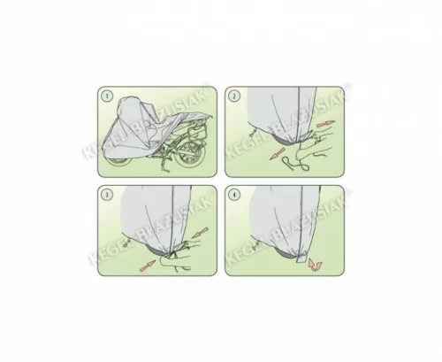 185-230 cm Basic Garage scooter cover – size L