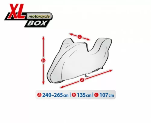 240-265 cm Basic Garage motorcycle protective cover – XL size, boxed