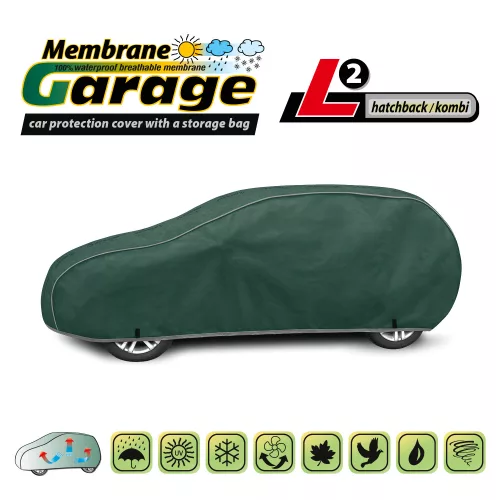 430-455 cm Membrane Garage car cover tarpaulin - L2 hatchback/station wagon