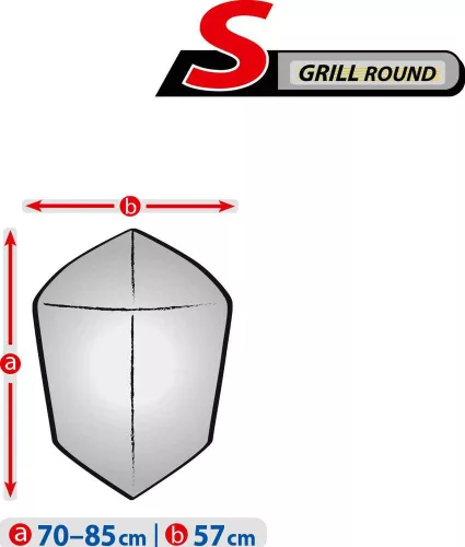 Garden grill protective cover (70-85 x 57 cm) sphere S