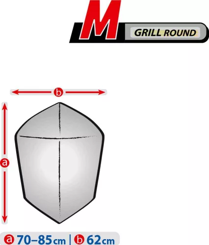 Garden grill protective cover (70-85 x 62 cm) sphere M