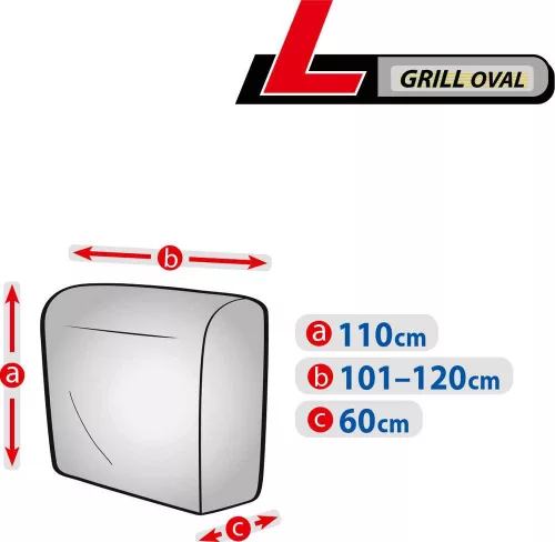 Garden grill protective cover (110 x 101-120 x 60 cm) trapezoid L