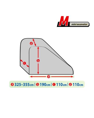 325-355 cm Mobile Garage mini tarpaulin - M